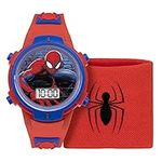 Spiderman Boy's Digital Quartz Watch with Silicone Strap SPD40012ARG