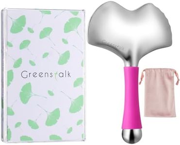 Greenstalk Stainless Steel Gua Sha with Anti-Freeze Gel Inside, Ice Guasha Facial Tools for Face Eyes, Face Skin Care Cryo-Thermal Sculpting Tool for Reduce Puffiness, Tighten Skin.