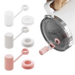 Nearockle 3 Sets Silicone Leak Proof Kit Compatible for YETI Straw Cup 25/26/35/42 OZ, Including 3 Straw Cover, 3 Spill Stoppers for 0.32-0.45inch Straws (Multicolor)