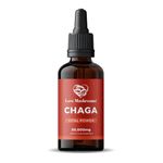 Love Mushrooms Chaga Liquid Drops, 50,000mg, Mushroom Supplement to Support Digestive & Immune Support, Organic & Vegan, 1 x 50ml Dropper Bottle