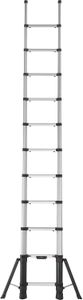 Telesteps Prime-X-Line 3.5m Telescopic Ladder – Aluminium, Stabilizers, 150kg Load