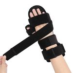 Scurnhau Resting Hand Splint, Stroke Hand Brace, Wrist and Finger Support, Night Sleeping Full Hand Brace for Carpal Tunnel, Finger Contractures, Tendonitis, Arthritis, Fits Left and Right Hands, L