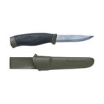 Morakniv Companion Heavy Duty Knife with Sandvik Carbon Steel Blade, Military Green