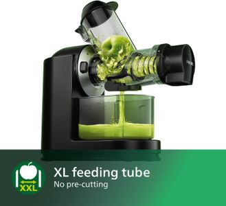 Philips Viva Masticating Juicer – Black Slow Juice Extractor