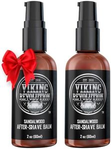 Luxury After-Shave Balm for Men - Premium After-Shave Lotion - Soothes and Moisturizes Face After Shaving - Eliminates Razor Burn for A Silky Smooth Finish - Sandalwood Scent (2 Pack)