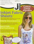 Jacquard Inkjet Fabric Sheets 8.5inX11in 10/Pkg-100% Cotton Percale