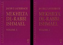 Mekhilta de-Rabbi Ishmael, 2-volume set