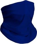 ATHRAVFIT Neck Gaiter Face Mask Reusable, Cloth Face Masks Bandana Balaclava Cover Scarf Shield (Navy Blue)