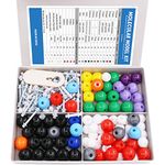 Swpeet 240 Pcs Molecular Model Kit for Organic and Inorganic Chemistry Chemistry Molecular Model Student and Teacher Set - 86 Atoms & 153 Bonds & 1 Short Link Remover Tool