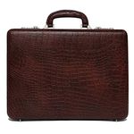 RICHSIGN LEATHER ACCESSORIES Men's Briefcases Bag (Brown)