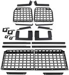 HIGH FLYING for Jeep Wrangler (JL) 4dr 18-23 Modular Storage Panel System Trunk Shelf Interior Luggage Storage Carrier Trunk Organizer, NOT Fit Soft Top (Side Panles+Trunk Shelf)
