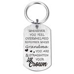 TANWIH Grandma Birthday Gifts Ideas My Grandmother Keychain for Christmas Mother's Day Present