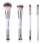 Double Ended Makeup Brush Two-In-One Makeup Brush for Creating a Gorgeous, Foundation Brush for Liquid Makeup Brochas Para Maquillaje Patrick Ta Blush Foundation Makeup Brush Blush Brush