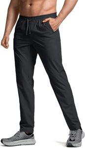 CQR Men's Lightweight Vent Hiking Pants, Water-Resistant & Breathable Sports Outdoor Athletic Pants with Elastic Waist TXP102-ZZB 34W/34L