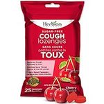 Herbion Naturals Sugar-Free Cough Lozenges with Natural Cherry Flavour, 25 Lozenges - Relieves Cough and Nasal Congestion; Soothes Sore Throat; For Adults and Children 12 years and above