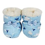 Malvina New Born Baby Bootie Shoes With Fur For Boys & Girls