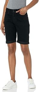 Signature by Levi Strauss & Co. Gold Women's Mid-Rise Bermuda Shorts (Also Available in Plus), Black Opal, 14