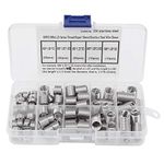 80Pcs M8 * 1.25 Threaded Inserts Stainless Steel Spiral Helical Thread Insertion Kit