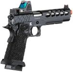Lancer Tactical STRYK Hi-Capa 5.1 Gas Blowback Airsoft Pistol with Red Dot Reflex Sight