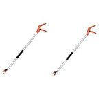 2PCS Long Handle Reach Pruner | Tree Pruner | Long Handle Fruit Picker, Garden Long Handled Secateurs for Tree Branches with Flexible Hand Grip for Garden, Fruit Picking, Branches Trimming