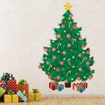 Christmas Decorations Wall Stickers" Traditional Christmas Tree" Wall Murals Decals Living Room Children Nursery School Restaurant Cafe Hotel Home Décor