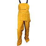 Welding Apron Leather Welder Clothes Professional Leather Welding Apron Split Leg Carpenter Blacksmith Welding Pants (Black)