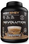 Revolution Nutrition, High Whey, Protein Powder 6LB, Whey Isolate, Superior Formula, Gluten Free, Lean Muscle Mass For Men & Women, 25g of Protein Per Scoop, 2.7kg, 73 Servings (Iced Cappuccino, 6 Pound)