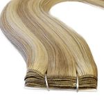 115g -16" 18" 20" 22" 24"- Full Head Remy Human Hair Weaves/wefts for Sew in or Glue in- Grade AAA-Multi-Colours (16", 18/22 Ash Blonde/Medium Blonde Mix)