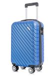 Flymax 55x35x20 4 Wheel Super Lightweight Cabin Case Luggage Suitcase Hand Carry on Flight Travel Bags Approved On Board Fits Flybe Easyjet Ryanair Jet 2