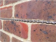 Helical Crack Stitch Bars x 10 1mtr Long x 6mm for Brick and Stone Wall Repairs