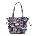 Vera Bradley Women's Glenna Satchel Purse Handbag, Snow Globes-Recycled Cotton, One Size