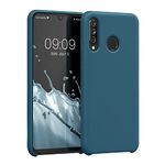 kwmobile Case Compatible with Huawei P30 Lite Case - TPU Silicone Phone Cover with Soft Finish - Teal Matte