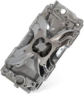 Polished Aluminum Big Block Chevy Single Plane High Rise Intake Manifold Oval Port 396 402 427 454 502 3000-7500+ RPM Street Strip Performance 4150 Square Bore BBC