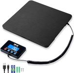 TIPRE Digital Shipping Postal Scale 440lb/0.5oz Accuracy! Lightweight Carbon Fibre Commercial Weight Scale for Package, Small Business, Mail, Warehouse, Home, Luggage, Battery&Charging Cable Included