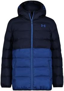 Under Armour UA PRONTO COLORBLOCK PUFFER JACKET, Navy/Ether Blue, YM