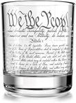 Constitution Of The United States - Old Fashioned Whiskey Rocks Glass - We The People American USA Patriotic Gift - 10 oz