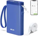 Nelko Label Maker Machine with Tape, P21 Bluetooth Label Printer, Wireless Mini Label Makers with Multiple Templates for Organizing Office Home, Blue