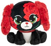 P.Lushes Designer Fashion Pets Anna Dolce Puppy Premium Stuffed Animal, Red/Black, 6”