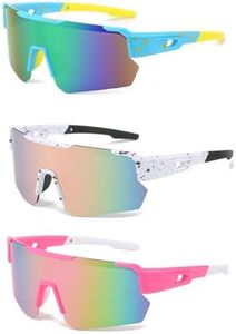 Lunettes de Cyclisme Polarisées, Lunettes de soleil de sport UV400, Enfants adolescents Lunettes de sport polarisées, Lunettes De Sport, pour Course à Pied Cyclisme Pêche Conduite Golf Ski