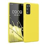 kwmobile Case Compatible with Samsung Galaxy S20 FE Case - Soft Slim Protective TPU Silicone Cover - Radiant Yellow