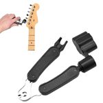 1 Pcs Guitar String Winder Cutter and Bridge Pin Puller,3-in-1 Multifunctional Guitar String Cutter,Guitar Bridge Pin Puller Instrument Repairing Guitar For Instrument Repairing Guitar (Black)