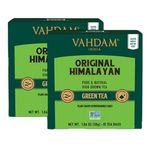 VAHDAM, Original Himalayan Green Tea (30 Count) High Grown, Non GMO, Gluten Free, Med Caffeine | Earthy & Smooth | Resealable & Individually Wrapped | Plant-Based Pyramid Tea Bags