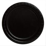 Unique 32080EU Eco-Friendly Paper Plates-23 cm-Black Colour-16 Count (Pack of 1), Pack of 16