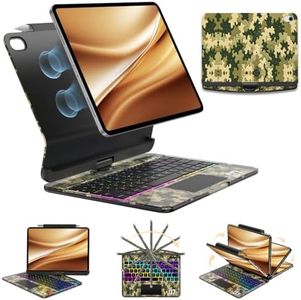 BLOSOMEET for iPad Air 13 Inch Case Keyboard, Floating Cantilever Stand