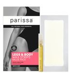 Parissa Legs & Body Wax Strips Kit Value Pack for Body Hair Removal, At-Home Waxing Kit with Ready-to-Use Large Wax Strips, 5ml Aftercare Oil, Suitable for All Hair Types, Skin-Safe (48 Pack)