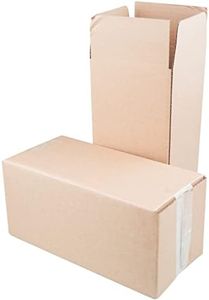 PACK4YA 250×120×120mm Long Corrugated Cardboard Boxes Mail Small Parcel Postal Boxes for Posting Brown Mailing Postage Shipping Box for Small Business, Storing or Gift Wrapping Packaging (10 Pcs)