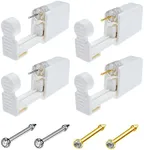 Nose Piercing Kit, 4 Pack Self Nose Piercing Gun Safety Disposable Nose Percinging Kit with Surgical Steel Nose Rings Stud Piercings Kits Nose Piercing