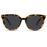 SOJOS Round Polarized Sunglasses for Women Fashion Trendy Style UV Protection Lens Sunnies Sunglasses SJ2175 with Green Tortoise Frame/Grey Lens