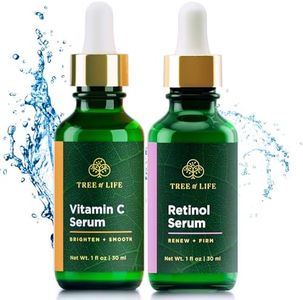 Anti Aging Serum Two-Pack - Vitamin C Serum - Retinol Serum - Anti Aging Serums For Daytime And Nighttime Skincare Regimens - Highly Natural And Organic Anti Wrinkle Serum