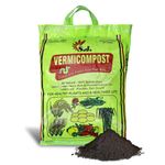 SJ Organics Vermicompost For Plants - 2 Kg | Odorless Fertilizer Powder | Ready to Use Organic Manure | Fertilizers for Plant Home Garden | Enriched Plant Food Fertilisers | Compost for Indoor plants